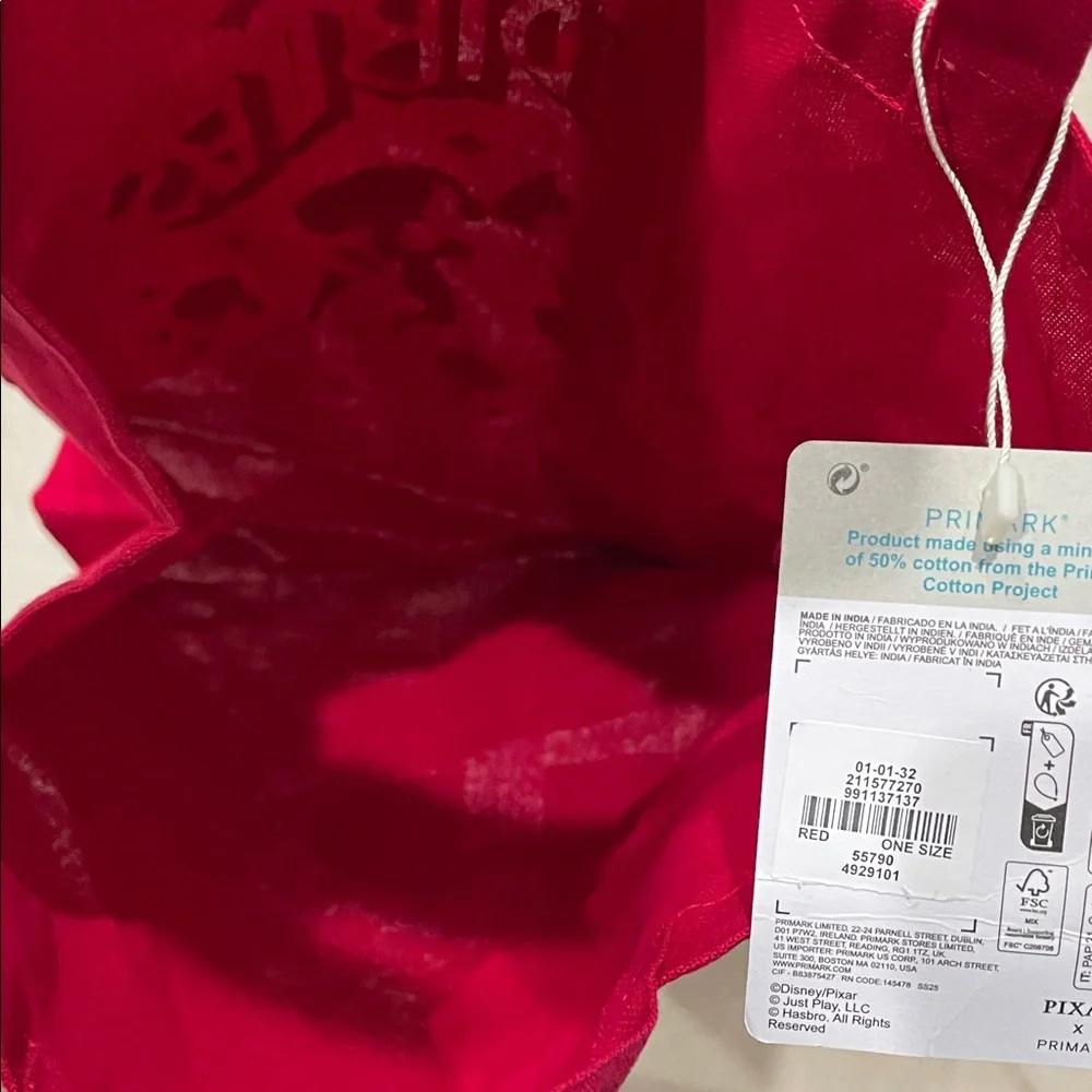 NWT Primark Superhero Kids Authentic Pixar THE INCREDIBLES- Red, Yellow, & Black
